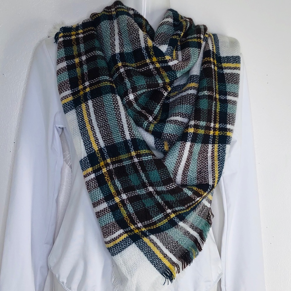 Funky Monkey plaids blanket scarf 4 winter season